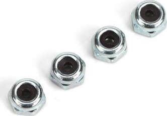 2-56 Nylon Insert Lock Nuts, Zinc Plated 4/pkg
